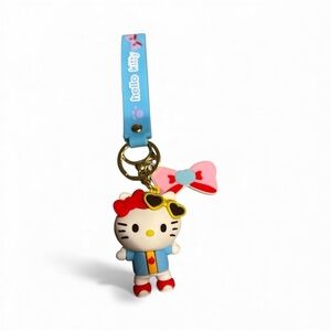 Hello Kitty Red and Blue Doll Keychain